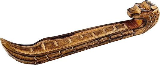S.B Arts Dragon Incense Holder, Wooden Incense Ash Catcher, Incense Burner, Incense Stick Holder Backflow, Home Decor Accessories, Yoga Meditation Incense Stand - 12 X 2.0 X 2.5 - Bloomnest
