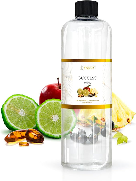 YANCY Success Luxury Collection Fragrance Oil (16 oz), Bold Motivating Aroma, Ideal for Diffusers, Oil Burners & Aroma Lamps, Empowering Fragrance for Daily Drive YancySpa