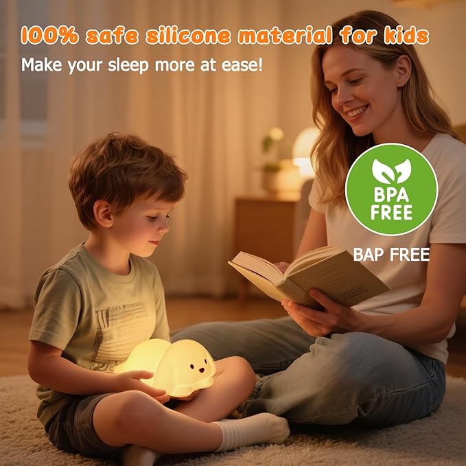 Tremdwoto Dog Night Light for Kids,Cute 7 Colorful Night Light Baby Girl Squishy Night Lights Lamp 1/3 Hour Timer Puppy Light Dimmable Nursery Nightlight，Kawaii Bedroom Decor,Gift for Boys and Girls - Bloomnest