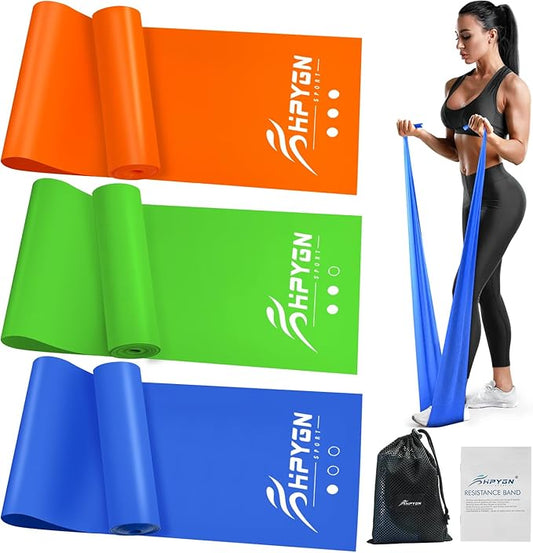 Resistance Bands, Exercise Bands, Physical Therapy Bands for Strength Training, Yoga, Pilates, Stretch Elastic Band with Different Strengths, Workout Bands for Home Gym - Bloomnest