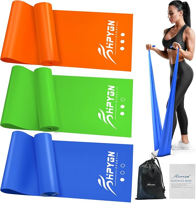Resistance Bands, Exercise Bands, Physical Therapy Bands for Strength Training, Yoga, Pilates, Stretch Elastic Band with Different Strengths, Workout Bands for Home Gym - Bloomnest