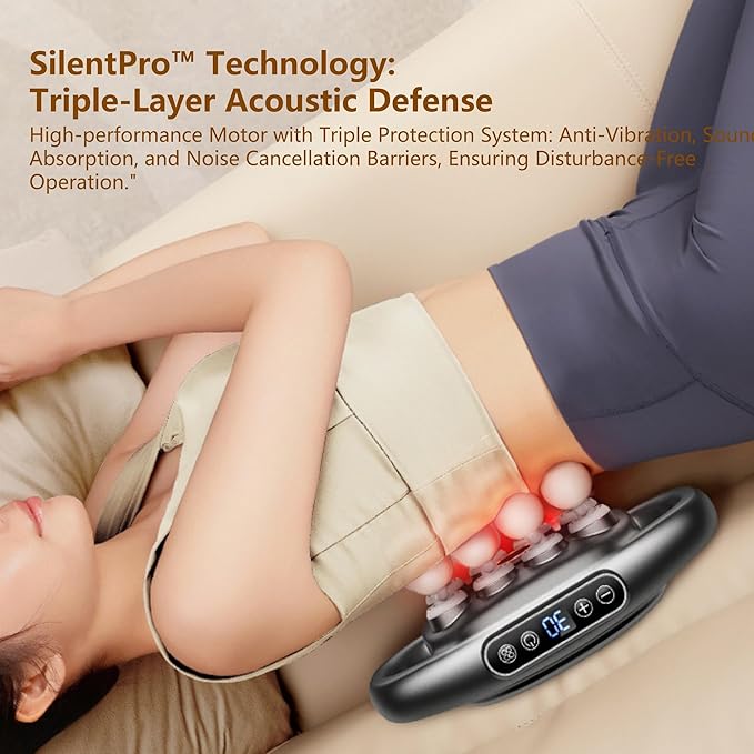 8-Head Massage Gun Set with 30 Levels & 3 Modes, Massage Gun Deep Tissue Neck Massager with 8 Heads, for Deep Tissue, Back, Shoulders, Legs, Pain Relief - Bloomnest