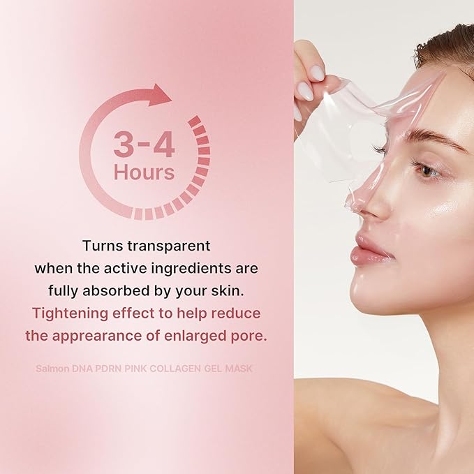 medicube Jelly Gel Mask with Salmon DNA PDRN Pink Collagen | Overnight Face Mask for Glass Glow Skin | Elasticity, Hydrating, Firming and Moisturizing | Korean Skincare, 28g x 4ea - Bloomnest