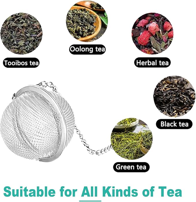 Tea Steeper for Loose Tea 2pcs NSTaygate Tea Infuser with Charm Handmade Cute Butterfly BFF Pendant, Tea Strainers for Loose Tea 304 Stainless Steel Tea Ball for Brew Tea - Bloomnest