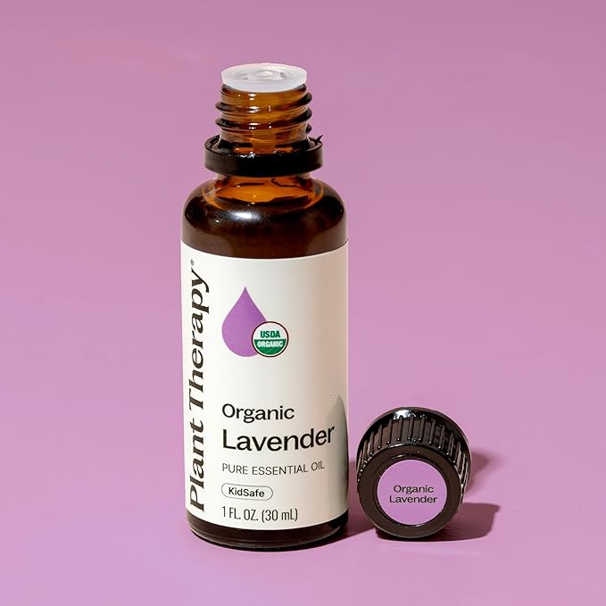 Plant Therapy Organic Lavender Essential Oil 100% Pure, USDA Certified Organic, Undiluted, Natural Aromatherapy for Diffusion & Topical Use, For Skin, Hair, Relaxation, Premium Therapeutic Grade 30 mL - Bloomnest