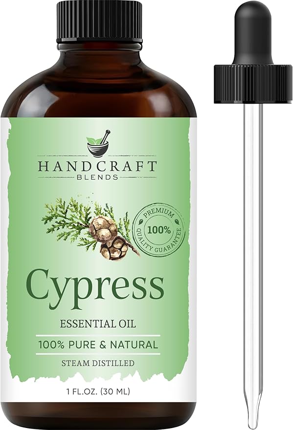 Handcraft Blends Cypress Essential Oil – 1 Fl Oz – 100% Pure and Natural – Premium Grade Essential Oil for Diffuser and Aromatherapy, Skin, Massage, Candle and Soap Making Fragrance - Bloomnest
