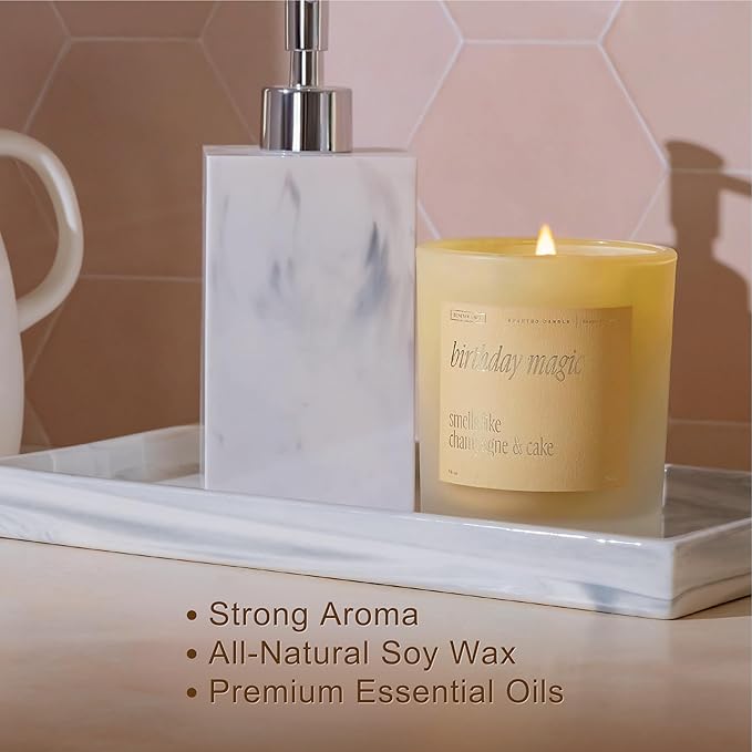 Benevolence LA Birthday Magic Scented Candles | 10 oz, 40-50 Hour Burn | Gifts for Women | Celebration Candle for Best Friend, Mom | Unique Womens Birthday Gift - Smells Like Champagne & Cake - Bloomnest