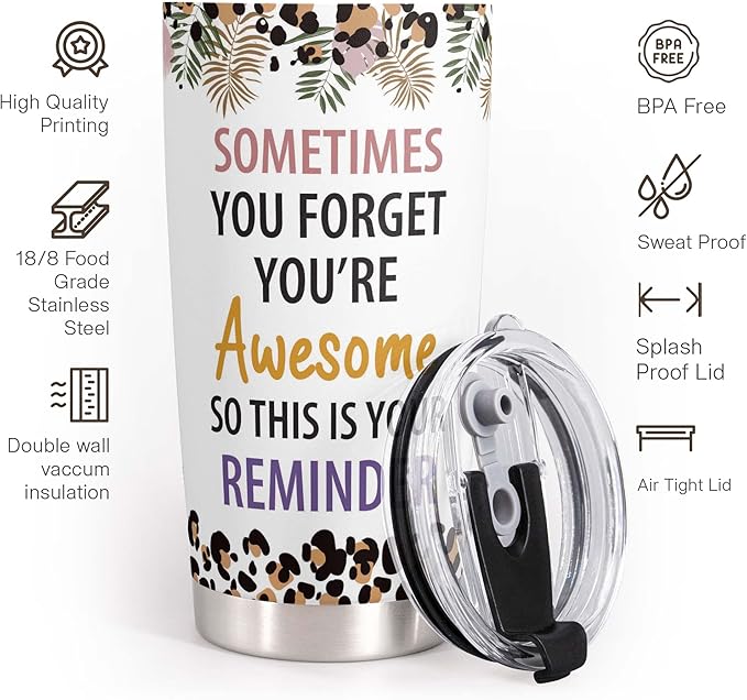 Macorner Aunt Gifts Tumbler - Stainless Steel 20oz - Best Auntie Ever Gift - Birthday & Christmas Idea for Aunt from Niece or Nephew - Bloomnest