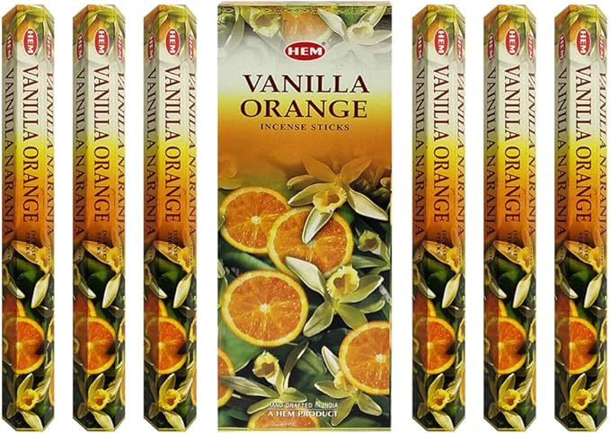 Vanilla Orange Incense Sticks and Incense Stick Holder Bundle Insence Insense Hem Incense Sticks