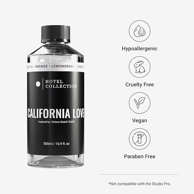 Hotel Collection Diffuser Oil - California Love - Aromatherapy Essential Fragrance Oil - Green Tea, Orange, and Lemongrass - 500mL 16.9 Fl oz - Bloomnest