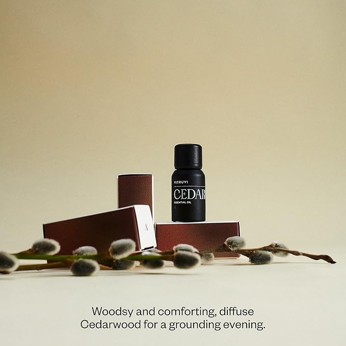 Vitruvi Cedarwood, 100% Pure Premium Essential Oil (0.3 fl.oz) vitruvi