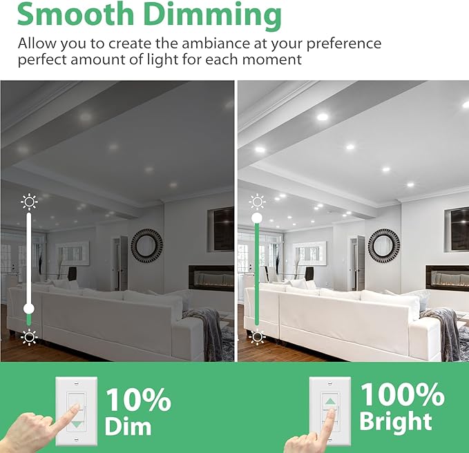 BR30 LED Bulb, Dimmable Flood Lights Indoor CRI80 7W Equivalent 65W 5000K Daylight 650 Lumens, 15000 Lifetime Hours Recessed Light Bulbs, Interior E26 Base LED Can Light Bulbs, 12 Pack - Bloomnest