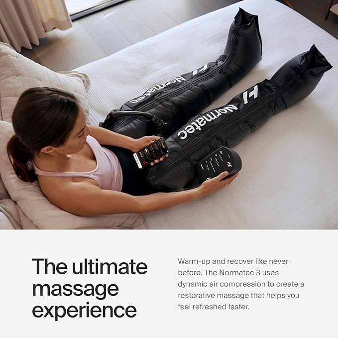 Hyperice Normatec 3 - Recovery System with Patented Dynamic Compression Massage Technology (Normatec 3 Standard Size Legs and Backpack) - Bloomnest