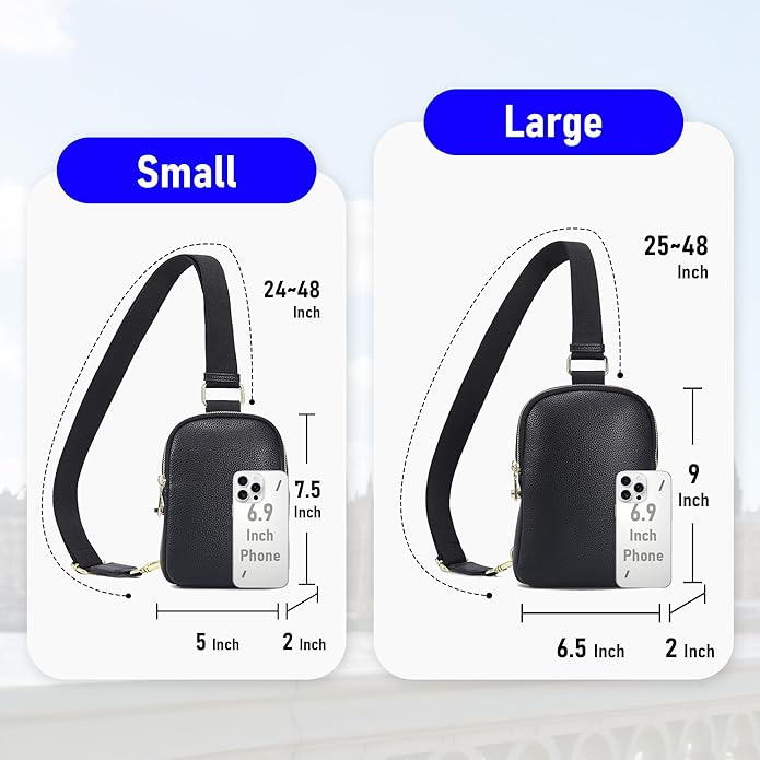 INICAT Small Sling Bag for Women Everyday & Travel Crossbody Bags Lightweight Cross Body Purses Vegan Leather - Bloomnest