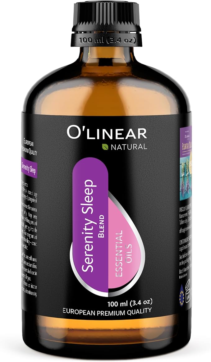 Natural Calm Serenity Sleep Essential Oil Blend - Pure Aromatherapy Oils for Dream and Relaxation, Perfect for Diffuser - Lavender, Orange, Sage and Neroli Essential Oils - Long Lasting Sleep Support - Bloomnest