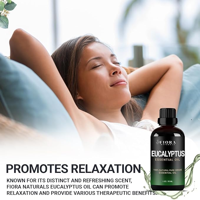Eucalyptus Essential Oil - 100% Pure Eucalyptus Oil for Diffuser, Humidifier, Sinus, Cold, and Aromatherapy - Natural Oil for Skin, Hair, Scalp and Massage - Bloomnest