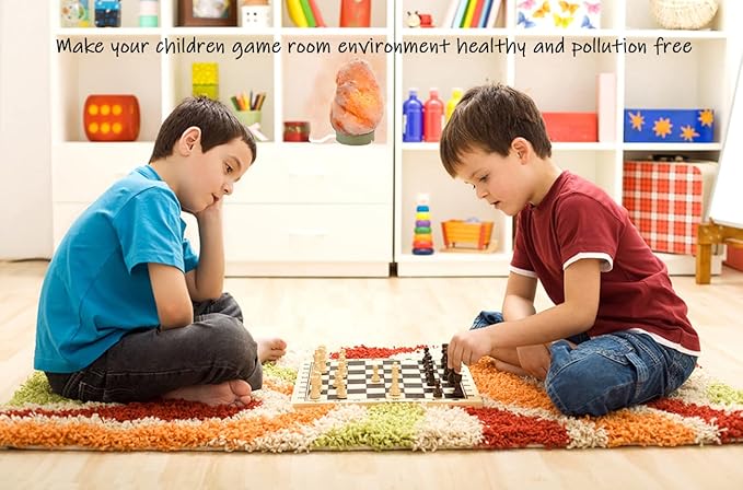 LN-01 Pack of 2 Natural Himalayan Pink Crystal Rock Salt Lamp 6~8 Inch Tall with Dimmer Control Switch, Quality Gift Packaging