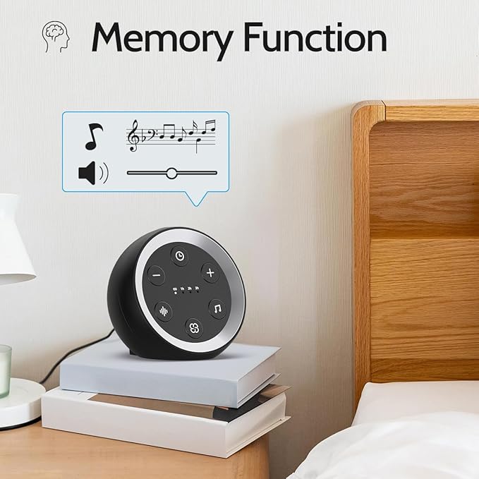 White Noise Machine Calming Sleep Sound Machine with 32 Soothing Sounds Loud Pink Brown Noise Machine for Baby Kid Adults Noise Cancelling Machine with 36 Volume Levels 4 Timer for Office Privacy - Bloomnest