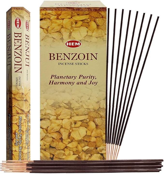 Benzoin Incense Sticks and Incense Stick Holder Bundle Insence Insense Hem Incense Sticks