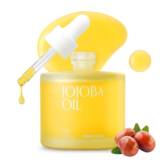 PINKWONDER USDA Organic Jojoba Oil | 100% Pure, Cold-Pressed Oil for Face & Facial Care, Gua Sha | Non-Greasy Korean Skin Care for Women 1.69oz (50ml) - Bloomnest