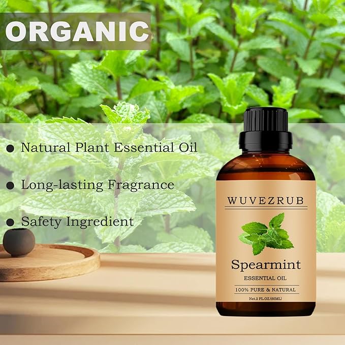 Spearmint Essential Oils, 60ML Pure and Natural Essential Oil for Aromatherapy Diffuser - Spearmint /2 Fl Oz - Bloomnest