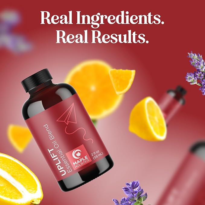 Uplift Aromatherapy Essential Oil Blend - Happy Essential Oil Blend of Calming Essential Oils for Diffusers for Home and Travel with Citrus Essential Oils and Pure Aromatherapy Oils for Diffusers 2oz - Bloomnest