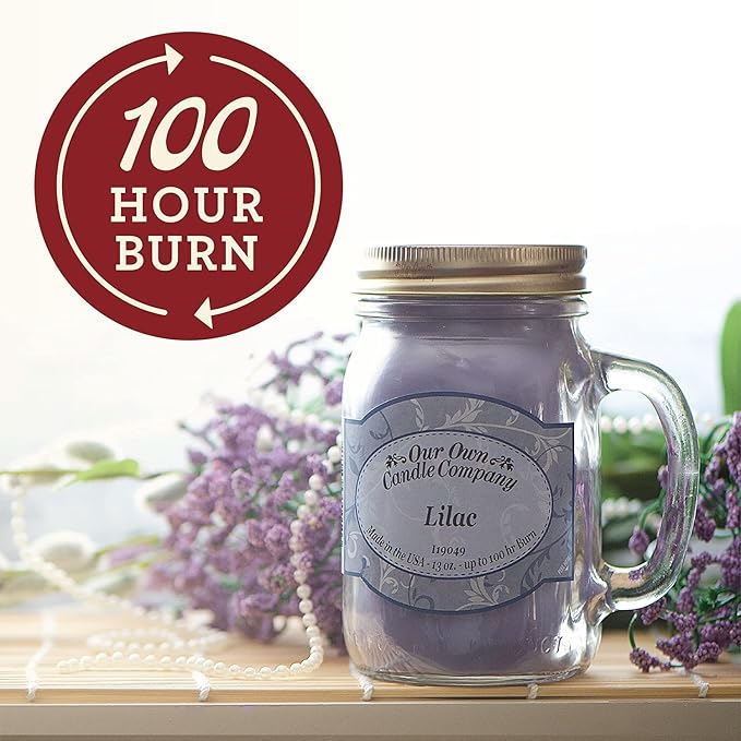 Our Own Candle Company, Very Berry Scented Mason Jar Candle, 100 Hour Burn Time, 13 Ounces - Bloomnest