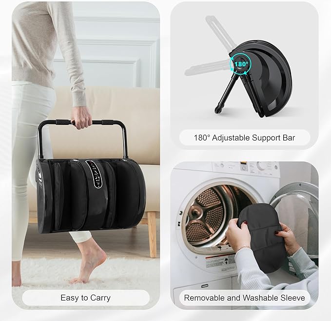 Snailax Foot Massager with Heat, Shiatsu Feet and Calf Massager Machine for Plantar Fasciitis, Neuropathy, Improve Circulation, Foot Leg Massager with Remote Control - Bloomnest