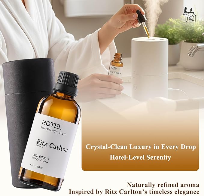 Hotel Scent Essential Oil Hotel Collection Waterless Diffuser Oil - Premium Fragrance Oil for Ultrasonic and Waterless Diffusers and Crafting - 4 Fl Oz - Bloomnest