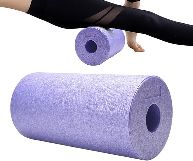 Foam Roller, Deep Tissue Massager with Textured, Full Body Massage Tool with Ergonomic Design, Muscle Recovery Back Legs Arm, Neck Foot Yoga Pilates Stretching Workout Exercise Travel - Bloomnest