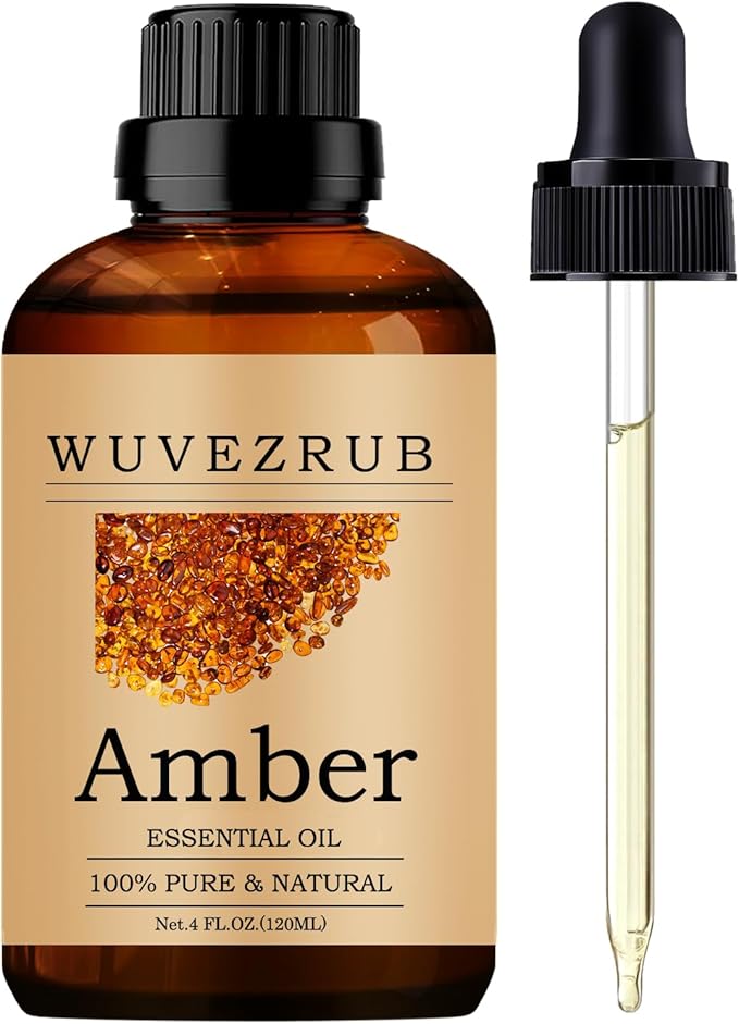 Amber Essential Oils, 120ML Pure and Natural Essential Oil for Aromatherapy Diffuser - Amber /4 Fl Oz - Bloomnest