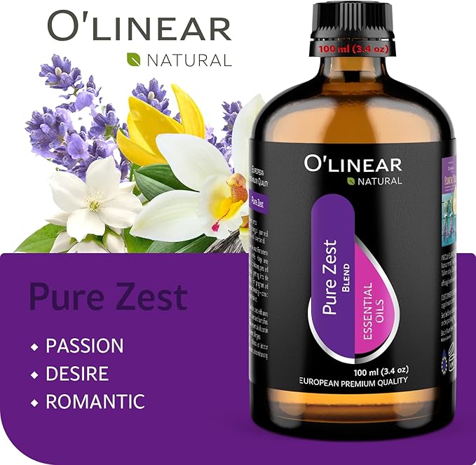 Pure Zest Love Essential Oil Blend - Natural Aromatherapy Candle Making Blend with Lavender, Jasmine, Vanilla, Ylang Ylang - Love Potion Essential Oil for Romantic Room Essentials and Scent Diffuser - Bloomnest