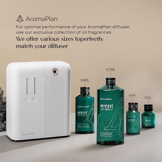 AromaPlan 5 Star Collection Cold Air Scent Diffuser, Whole House (2 Scents Included)- Waterless Smart Aroma, Scent &Time Adjust., App Control, HVAC | Home, Commercial, Hotel | Large Room, 2,000 sq.ft - Bloomnest