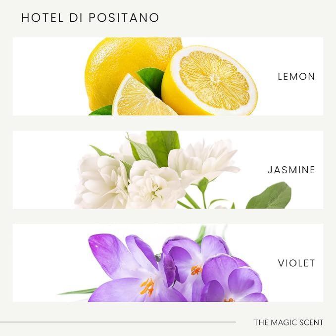 The Magic Scent Hotel Di Positano Diffuser Oil Scent - Cold-Air & Ultrasonic Fragrance Oil for Diffuser Inspired by Amalfi Coast, Italy - Essential Oils for Diffusers Aromatherapy - 4 fl oz, 120 mL - Bloomnest