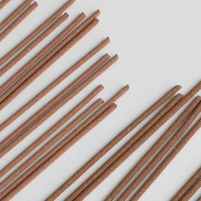 Asayu Japan Traditional Incense Gift Set with Brass Stand, Forest Scent with Green Lotus Incense Holder