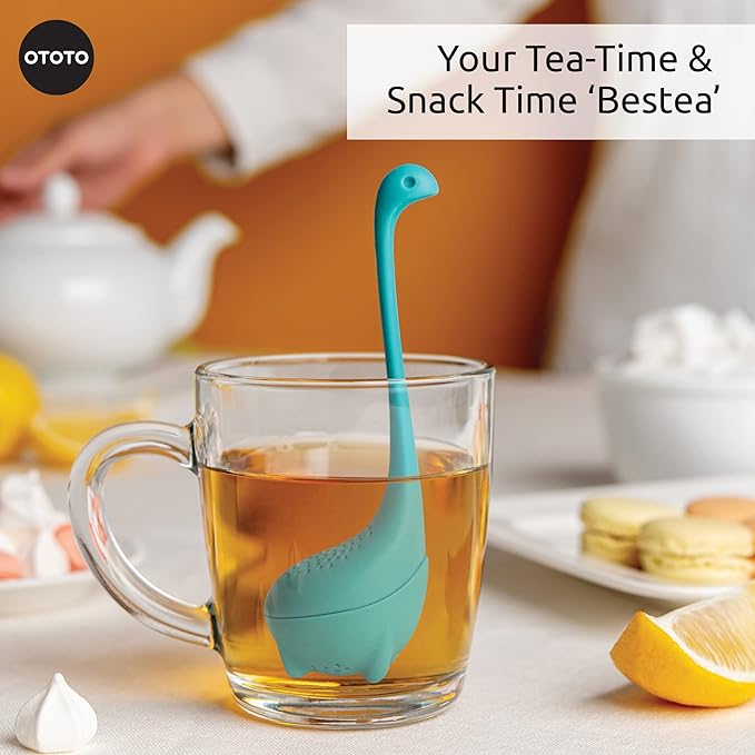 Cute Tea Infuser by OTOTO - Loose Leaf Tea Steeper, Tea Accessories, Tea Diffusers, Tea Infuser for Loose Leaf Tea, Tea Strainers, Cute Gifts, Tea Gift Set, Kitchen Gifts, Cooking Gadgets - Bloomnest