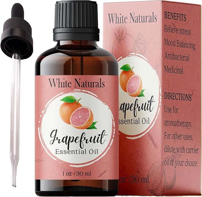 Organic Grapefruit Essential Oil - 100% Pure & Natural -Premium Therapeutic Grade with Premium Glass Dropper - Undiluted Natural/Homeopathic Aromatherapy Scented, Great for DIY Soap Making, Massage - Bloomnest