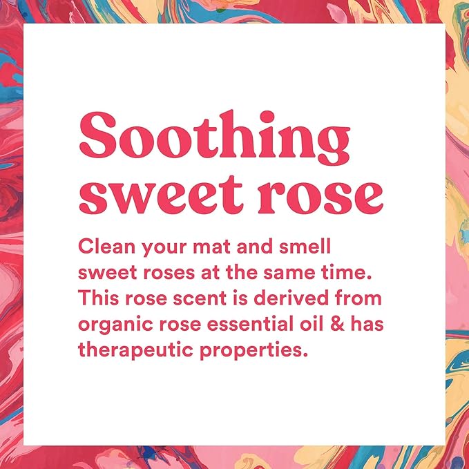 ASUTRA Yoga Mat Cleaner Spray (Soothing Sweet Rose), 4 fl oz - No Slippery Residue, Organic Essential Oils, Deep-Cleansing for Fitness Gear & Gym Equipment, Microfiber Towel Included - Bloomnest
