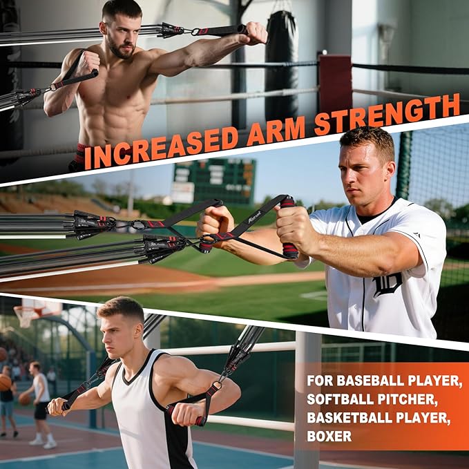 HPYGN Resistance Bands, Exercise Bands with Handles, Fitness Bands, Workout Bands with Door Anchor and Ankle Straps, for Heavy Resistance Training, Physical Therapy, Shape Body, Yoga, Home Workout Set - Bloomnest