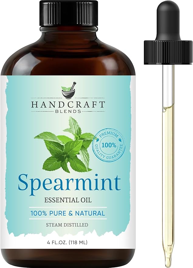 Handcraft Blends Spearmint Essential Oil – Huge 4 Fl Oz – 100% Pure and Natural – Premium Grade Essential Oil for Diffuser and Aromatherapy, Skin, Massage, Candle and Soap Making Fragrance - Bloomnest