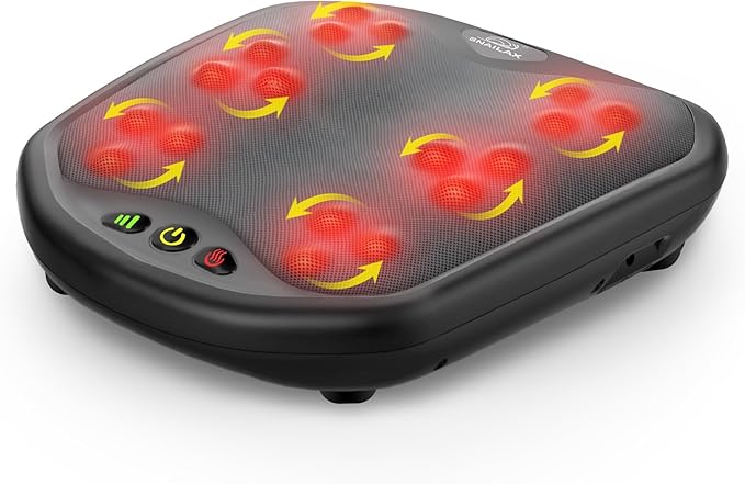 Snailax Shiatsu Foot Massager with Heat, Washable Cover Kneading Foot & Back Massager, Heated Feet Warmer, Electric Feet Massager Machine for Plantar Fasciitis - Bloomnest
