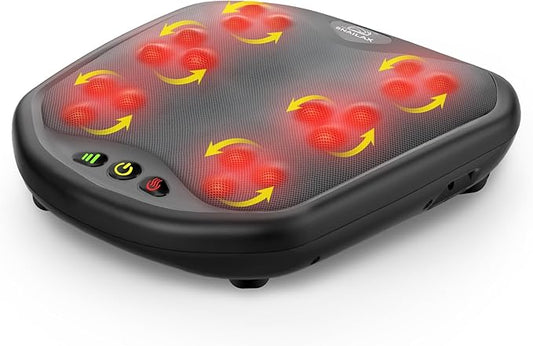 Snailax Shiatsu Foot Massager with Heat, Washable Cover Kneading Foot & Back Massager, Heated Feet Warmer, Electric Feet Massager Machine for Plantar Fasciitis - Bloomnest
