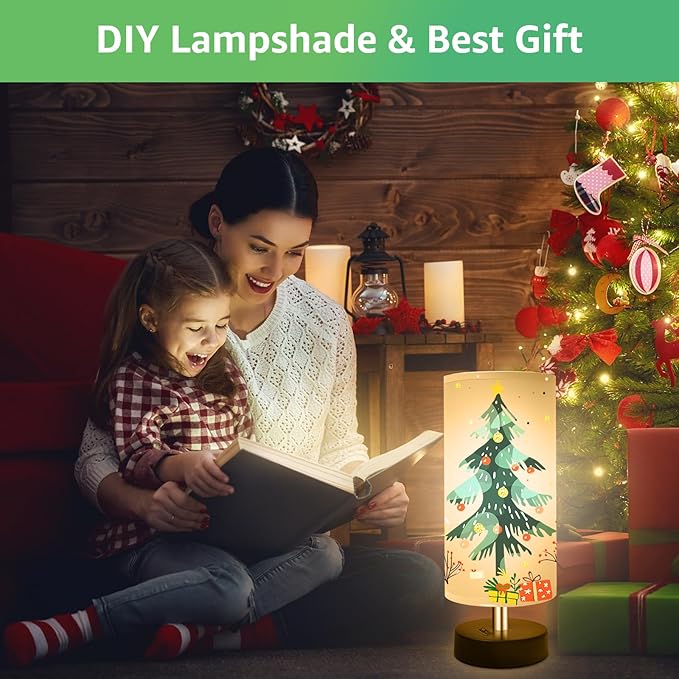 Small Lamp for Bedroom, Bedside Lamps for Night Stands, Mini Minimalist Table Lamp with Round Gray Fabric Shade, 11.8 Inch Desk Reading Lamp for Dorm Room Living Room Office Room, 1 Pack - Bloomnest