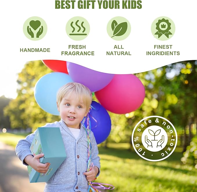 Bath Bombs for Kids with Dinosaur Toys Inside, 8 Pack XXL Large Dinosaur Bath Bombs Bubble Bath Gift Set, Perfect Birthday Christmas Easter Dino Toys Gifts for Kids 3-12, Girls and Boys - Bloomnest