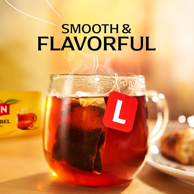 Lipton Black Tea Bags, Hot or Iced High Caffeine Tea, 100 Total Bags - Bloomnest
