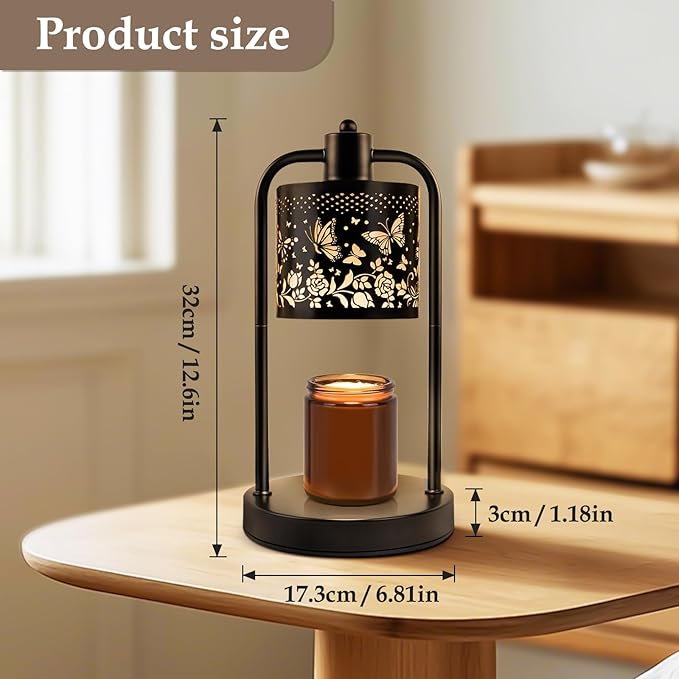 Candle Warmer Lamp Electric with Timer: Wax Melts for Warmer Yankee Candles Large - Dimmable Candle Warmer for Birthday Christmas Gift Bedroom Home Decor - Bloomnest
