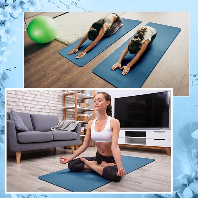 Timgle 6 Pack Yoga Mats Bulk Non Slip Exercise Yoga Mat Thick Anti Slip Tear Resistant Sports Gym for Fitness Stretching Home Workout and Studio - Bloomnest