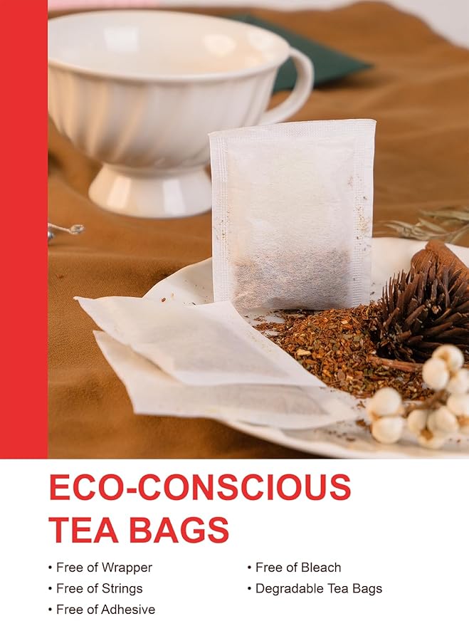 TeeLux Rooibos Chai Tea, Rooibos Tea with Cinnamon, Ginger, Clove & Cardamom, Smooth & Spicy & Sweet Flavor, Caffeine-Free, 100 Count - Bloomnest