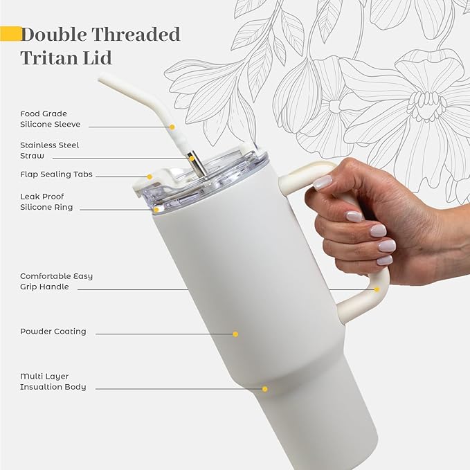 Opulent Luxury Self Care Gift Box for Women, Cozy Blanket, 40 oz Tumbler with Handle and Straw, Candle, Bath Salts, Spa Care Package, Sea Salt