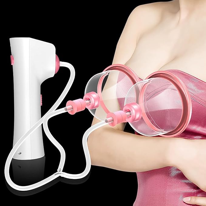 Electric Chest Massager, Beauty Enlargement Machine with USB Charge, Promotes Breast Growth, Flat & Sagging Breasts (13.5cm) Bloomnest